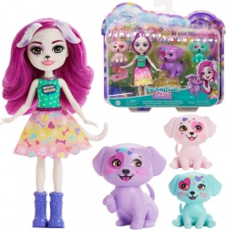 Enchantimals bábika Dessa Dalmatian s roztomilou rodinkou dalmatíncov