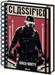 Krúžkový poznámkový blok A5 Call of Duty, linajkovaný