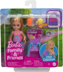 Bábika Barbie Chelsea s batohom a mačičkou