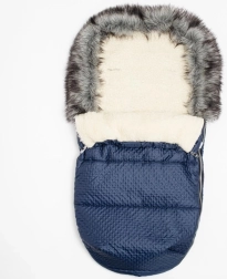 Zimný fusak New Baby Lux Wool modrý