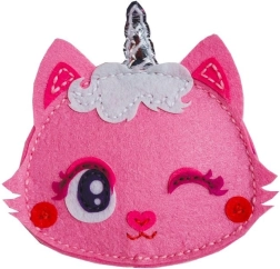 Kreatívna sada – peňaženka mačička ružová Plstené robôtky