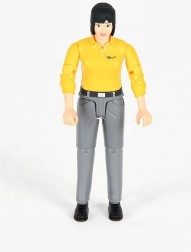 Bruder Bworld figúrka ženy – žlté tričko, sivé nohavice