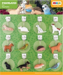 Mojo prívesky na kľúče Domáci miláčikovia - 36 kusov