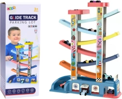 Farebná sklzová dráha pre autíčka – 6 autíčok