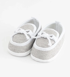 Detské mokasíny capačky New Baby sivé 0 – 3 mesiace