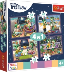Puzzle Dobrou noc Treflíci - Večerné rituály 4v1