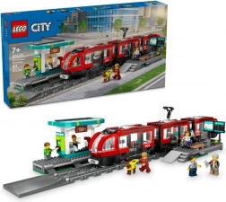 LEGO City mestská električka so stanicou