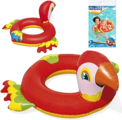 Bestway nafukovací plávací kruh papagáj 84 × 76 cm – Červená