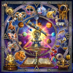 BLUEBIRD štvorcové puzzle súhvezdia – 1000 dielikov