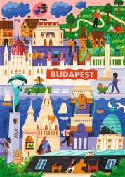 trefl puzzle premium plus the art of colour: budapešť, maďarsko 1000 dielikov