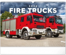 Nástenný kalendár Hasičské vozy 2026