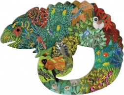 DJECO Obrysové puzzle Chameleón 150 dielikov