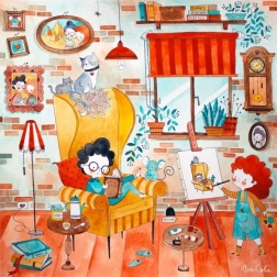 Puzzle veselá izba 1023 dielikov