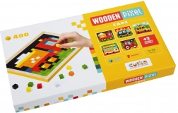 CUBIKA 14903 Pixel IV autá - drevená mozaika 400 kociek a 7 predlôh