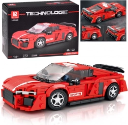 Technické stavebnice – červené športové kupé, 373 dielikov