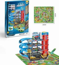 Viacúrovňové parkovisko s výťahom, cestnou podložkou a doplnkami