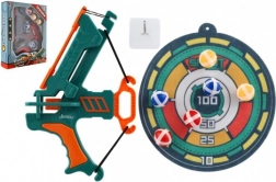 Detský luk s mäkkými loptičkami na suchý zips a terčom 33 cm