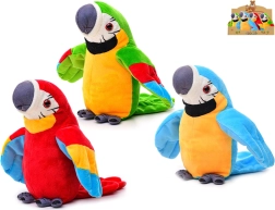 Plyšový papagáj 15 cm