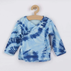 Dojčenská bavlnená košieľka Nicol Tomi modrá