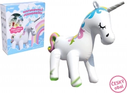 Nafukovací jednorožec so striekajúcou vodou 220 × 160 × 80 cm – české balenie