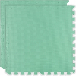 Mäkká penová podložka HUMBI 120 × 60 cm, vodoodolné veľké puzzle, 2 ks, mätová