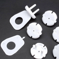 Bezpečnostný kryt na elektrickú zásuvku – okrúhly (12 ks)