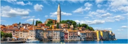 Panoramatické puzzle DINO Rovinj – prístav, 1000 dielikov