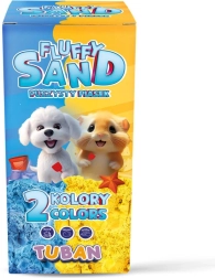 Nadýchaný voňavý piesok TUBAN Fluffy modrý a žltý 140 g