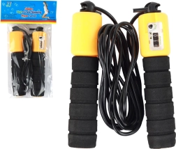 Skákacie Lano Čierno-Oranžové S Počítadlom Fitness