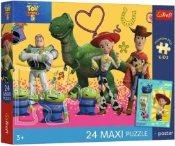 Puzzle maxi Premium Plus pre deti Toy Story – hračky a priatelia 24 dielikov