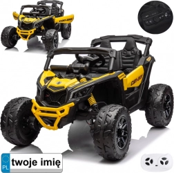 Elektrické detské auto buggy 4x4 800 W – žltá