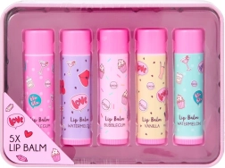 Sada balzamov na pery v plechovej dóze