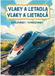 Omaľovánky vlaky a lietadlá 20 × 27,5 cm