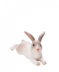 MOJO králik ležiaci – realistická plastová figúrka