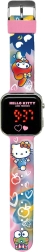 LED hodinky s kalendárom Hello Kitty