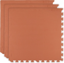 Pena podložka HUMBI 180 × 60, veľké vodoodolné puzzle, bezpečná, 3 ks, oranžová