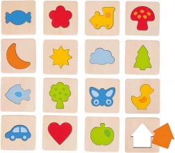 Hmatová hra Spoznaj tvary v rámiku