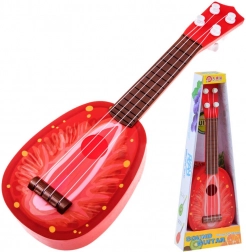 Detské ukulele – plastová gitarka 37 cm – Červená