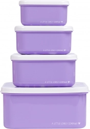 Sada štyroch desiatových krabičiek A Little Lovely Company – Jednorožci