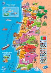 Educa Puzzle Mapa Portugalska 150 dielikov