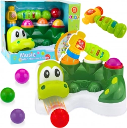 Interaktívny krokodíl s kladivkom a šmykľavkou