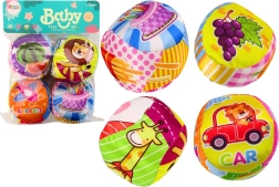 Mäkké farebné vzdelávacie hrkálky – 4 ks, sada