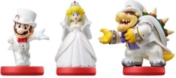 amiibo figúrky Super Mario – svadobný set Mario, Peach a Bowser (3 ks)