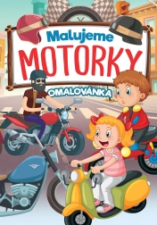 Maľujeme motorky – omaľovánka pre deti