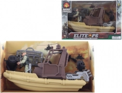 Vojnová loď s vojakom a doplnkami