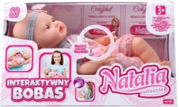 Interaktívna bábika bábätko NATALIA 41 cm so zvukmi a so zatváracími očami