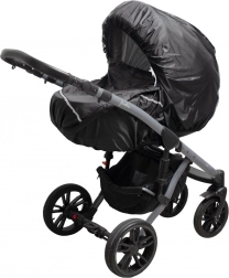 Pláštenka na kočík s reflexnými prvkami New Baby Basic čierna
