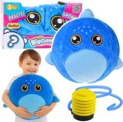 Plyšová skákacia lopta žralok 50 cm s pumpičkou