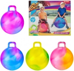 Skákacia lopta s úchytom 45 cm farebná