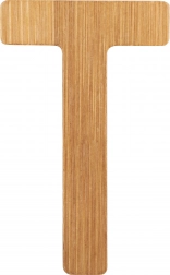 small foot bambusové písmeno T